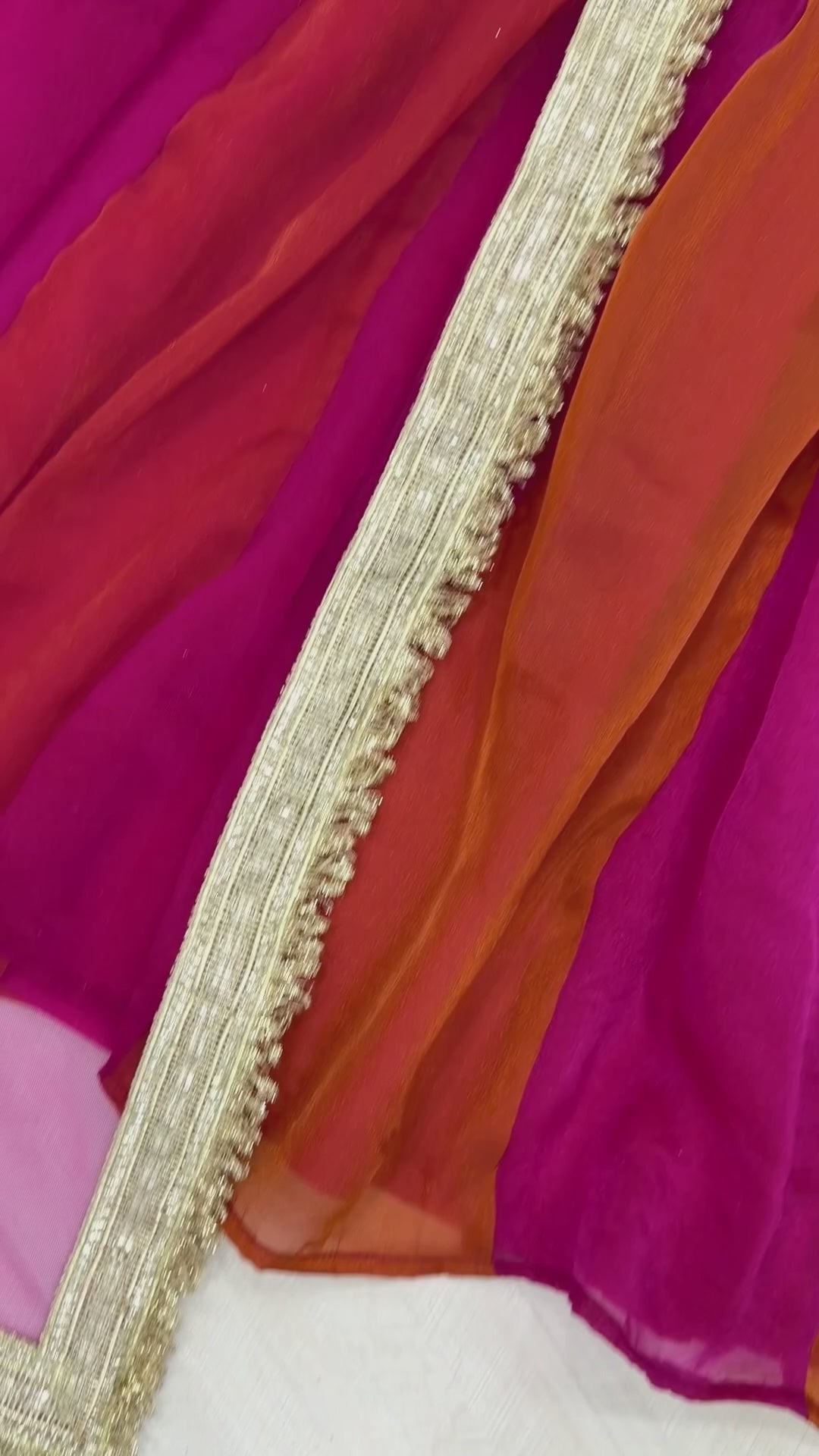 Embroidered Moss Silk Anarkali Gown Set with Dupatta & Bottom