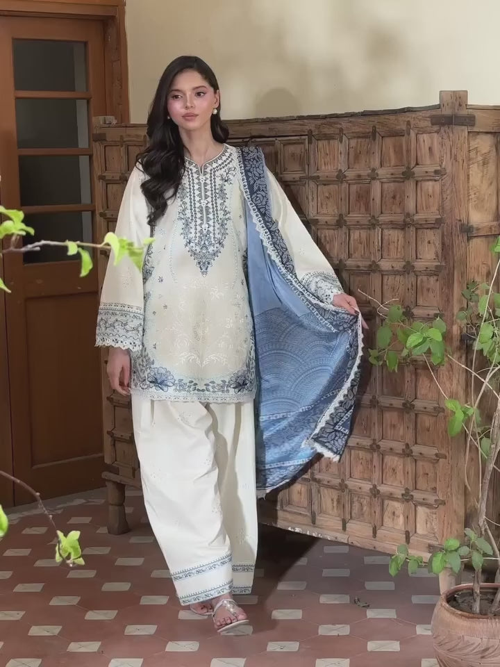 Embroidered Satin Rayon Kurta with Farshi Palazzo & Printed Dupatta Set – Party Wear
