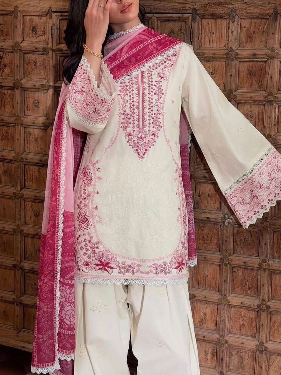 Embroidered Satin Rayon Kurta with Farshi Palazzo & Printed Dupatta Set – Party Wear